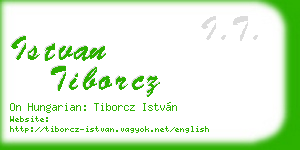 istvan tiborcz business card