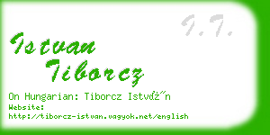 istvan tiborcz business card